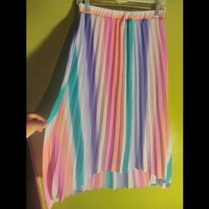 Colorful midi skirt
